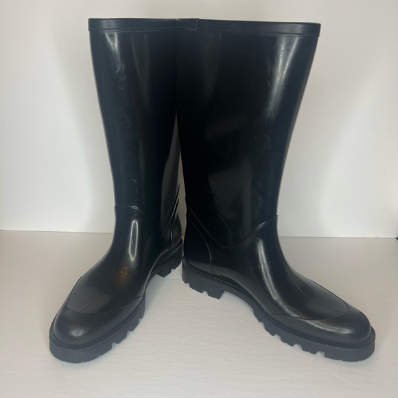 GUCCI BLACK RAIN BOOTS 41 BARELY WORN EXCELLENT CONDITION AUTHENTIC - Picture 2 of 5
